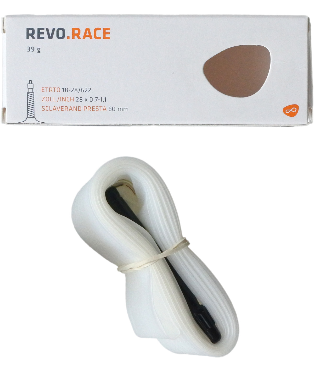 Camera d'aria Revoloop Race 700 x 18/28C presta 60 mm (39gr.)